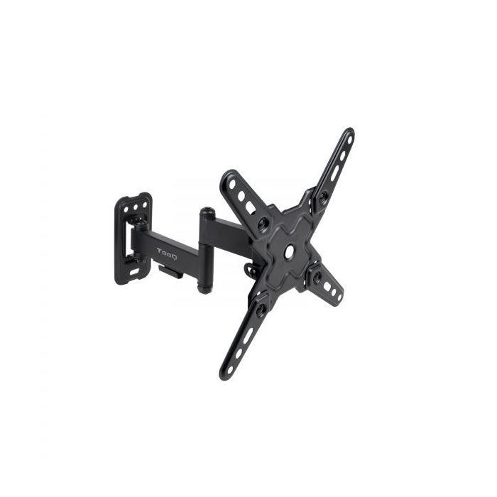 Tooq Soporte de Pared con Brazo Articulado para Pantallas de 13"-43" - Giratorio e Inclinable - Gestion de Cables - Peso Max 20kg - VESA Max. 200x200mm - Color Negro