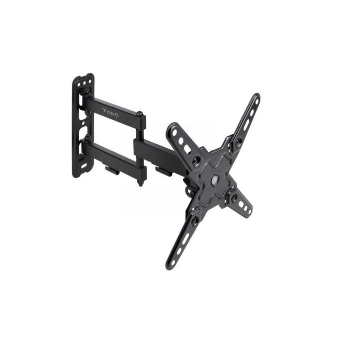 Tooq Soporte de Pared con Brazo Articulado para Pantallas de 13"-43" - Giratorio e Inclinable - Gestion de Cables - Peso Max 20kg - VESA Max. 200x200mm - Color Negro