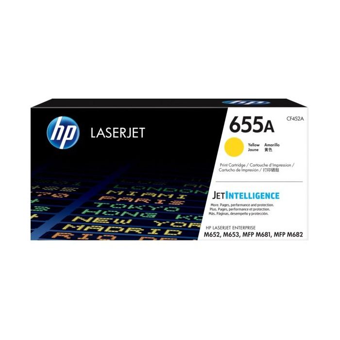 HP CF452A Amarillo Cartucho de Toner Original - 655A