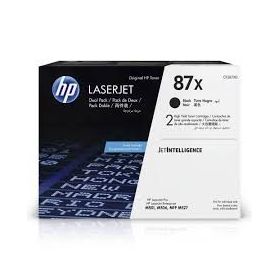 HP CF287XD Negro Pack de 2 Cartuchos de Toner Original - 87X