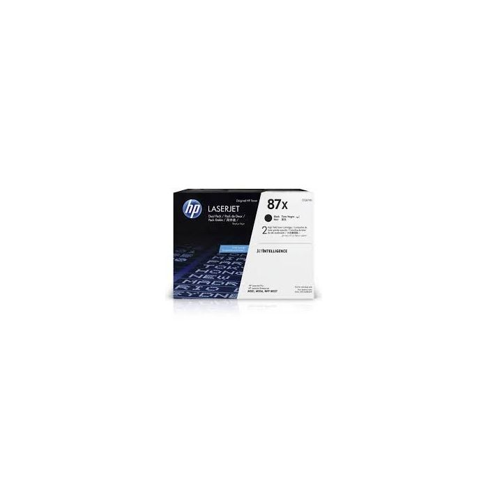 HP CF287XD Negro Pack de 2 Cartuchos de Toner Original - 87X