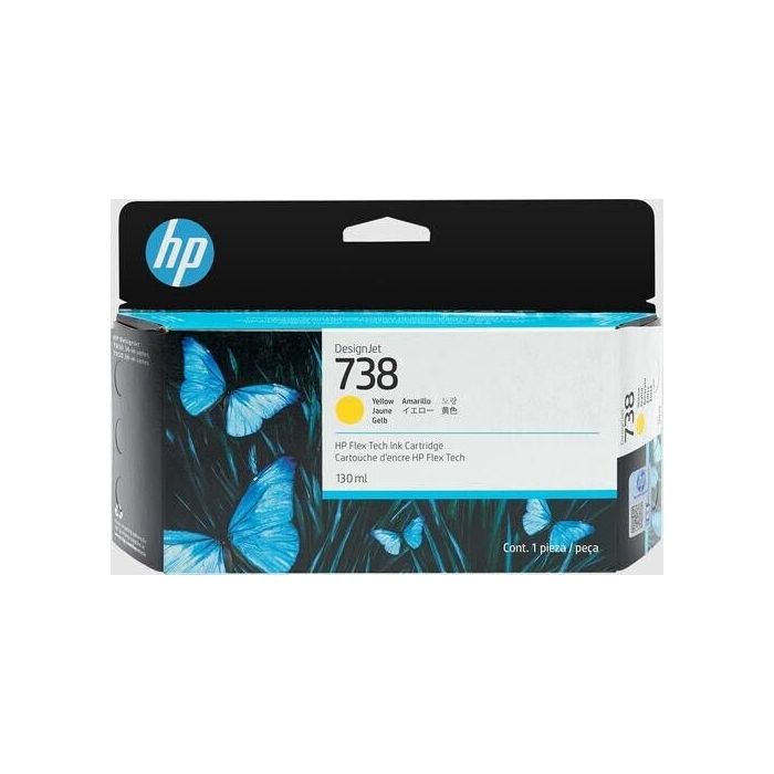 HP 498N7A Amarillo Cartucho de Tinta Original - 738