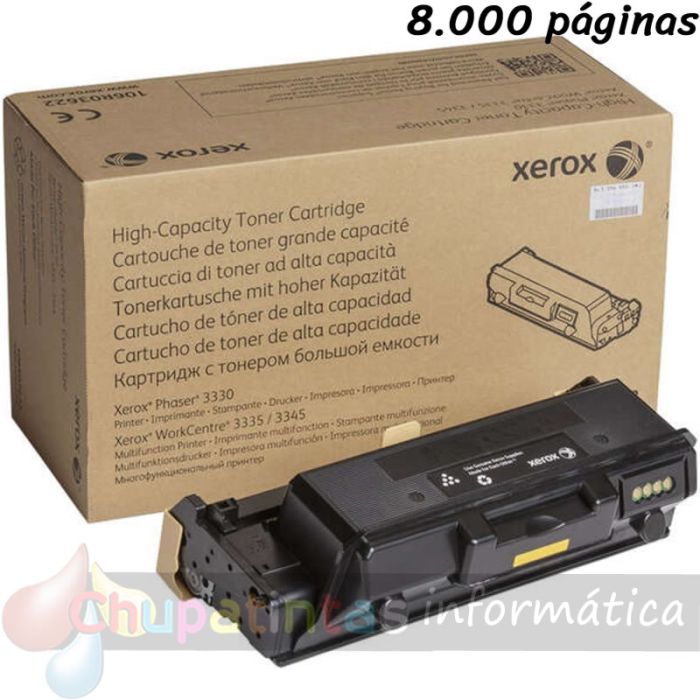 Xerox Phaser 3330VDNI/WorkCentre 3335VDNI/3345VDNI Negro Cartucho de Toner Original - 106R03622