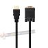 Nanocable Cable Conversor HDMI a VGA, HDMI/M-VGA/M 1.8m - Color Negro