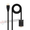 Nanocable Cable Conversor HDMI a VGA, HDMI/M-VGA/M 1.8m - Color Negro
