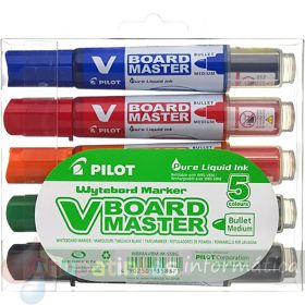 Pilot V-Board Master Begreen Pack de 5 Rotuladores para Pizarra Blanca Colores Variados-1