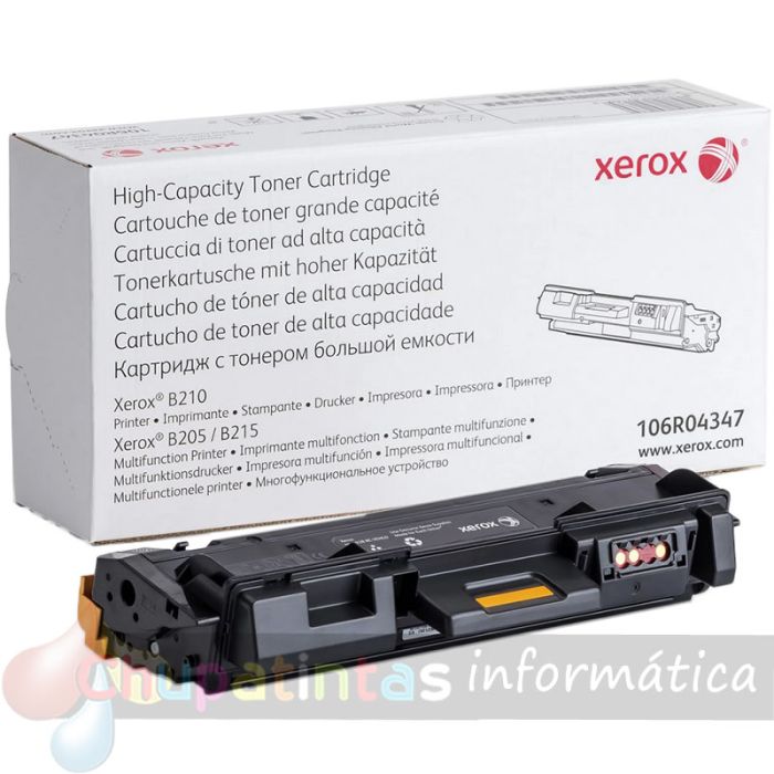 Xerox B205/B210/B215 Negro Cartucho de Toner Original - 106R04347