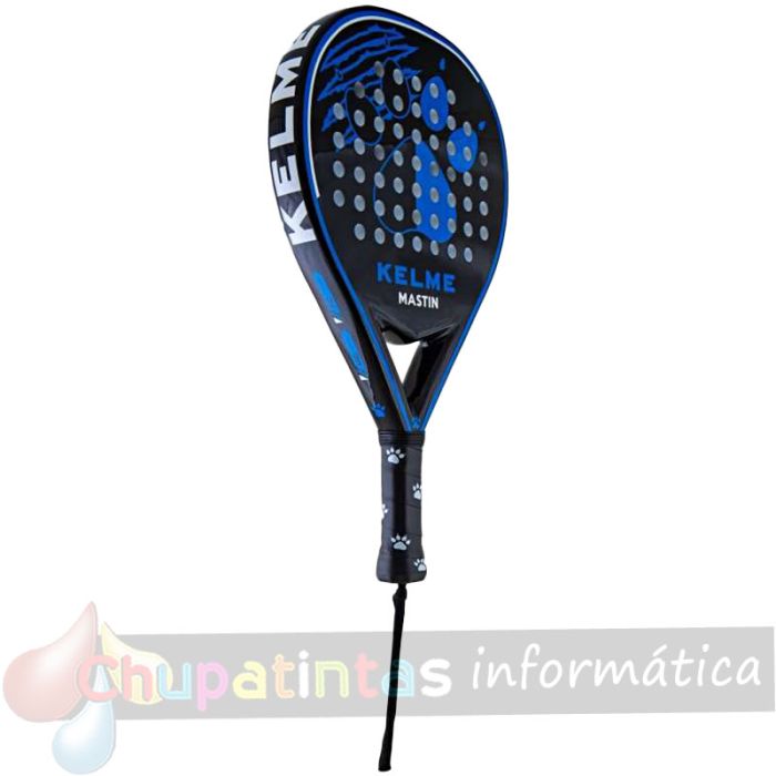 Kelme Mastín Pala de Pádel - Forma Mixta - Marco y Cara 100% Fibra de Vidrio - Núcleo Goma Eva-2