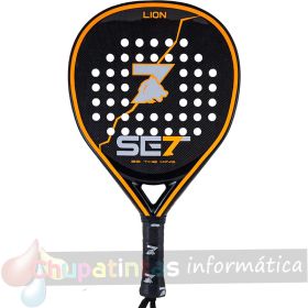 Set Lion Pala de Pádel - Forma Lagrima - Marco 100% Carbono - Cara 100% Carbono 3K - Núcleo Goma Black Eva Compressed-1
