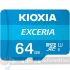 Kioxia Exceria Tarjeta Micro SDHC 64GB UHS-I Clase 10 con Adaptador-1