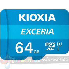 Kioxia Exceria Tarjeta Micro SDHC 64GB UHS-I Clase 10 con Adaptador-1