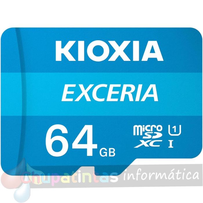 Kioxia Exceria Tarjeta Micro SDHC 64GB UHS-I Clase 10 con Adaptador-1