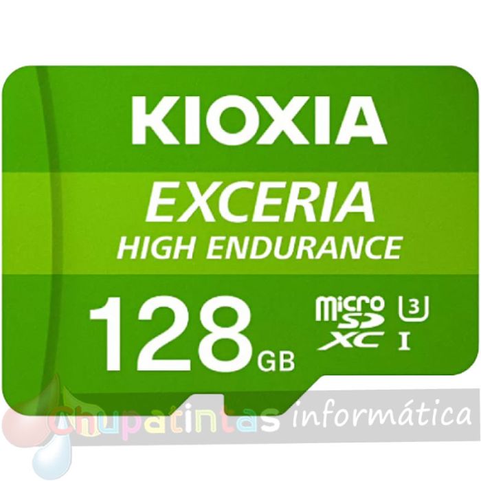 Kioxia Exceria High Endurance Tarjeta Micro SDHC 128GB UHS-I V10 Clase 10 con Adaptador