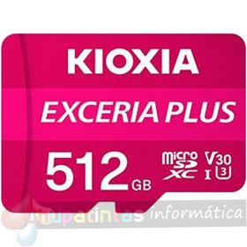 Kioxia Exceria Plus Tarjeta Micro SDHC 512GB UHS-I U3 V30 A1 Clase 10 con Adaptador-1