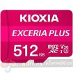 Kioxia Exceria Plus Tarjeta Micro SDXC 512GB UHS-I U3 V30 A1 Clase 10 con Adaptador