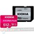 Kioxia Exceria Plus Tarjeta Micro SDHC 512GB UHS-I U3 V30 A1 Clase 10 con Adaptador-4