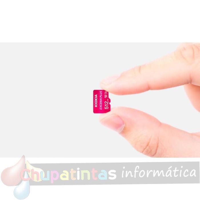 Kioxia Exceria Plus Tarjeta Micro SDHC 512GB UHS-I U3 V30 A1 Clase 10 con Adaptador-5