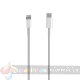 Aisens Cable Lightning a USB-C USB 2.0 - Lightning/M-USB-C/M - 20cm - Color Blanco-1