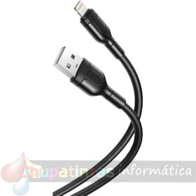 XO Cable Lightning a USB 2.0 - Lightning/M-USB A Macho - 1.0m - Color Negro