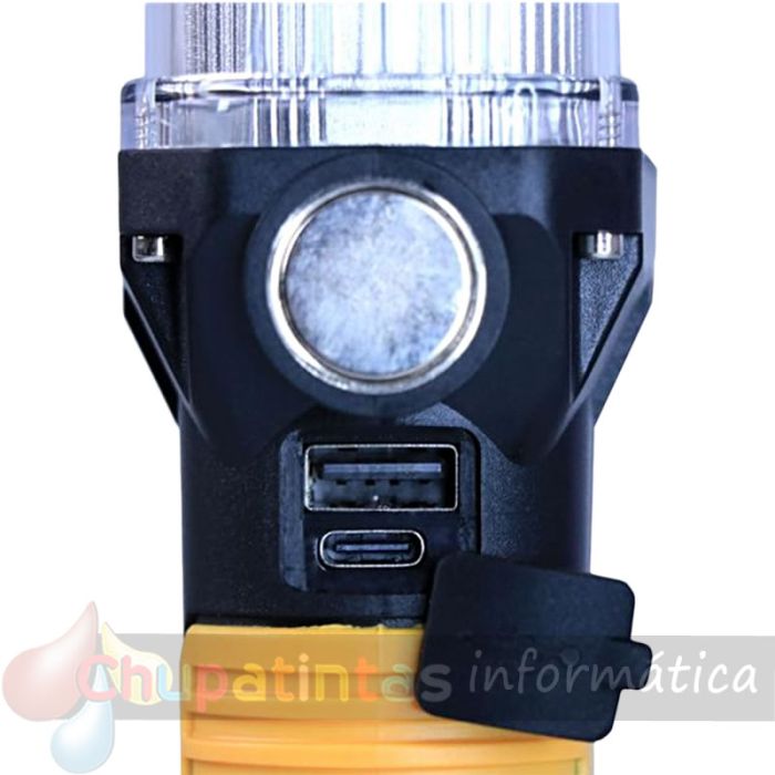 Elbat Linterna LED Recargable - Gancho e Imán - Cob + LED 10W 800LM - Color Negro-4