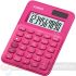Casio MS7UC Calculadora de Escritorio - Tecla Doble Cero - Pantalla LCD de 10 Dígitos - Solar y Pilas - Color Rojo-2
