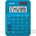 Casio MS7UC Calculadora de Escritorio - Tecla Doble Cero - Pantalla LCD de 10 Dígitos - Solar y Pilas - Color Azul-1