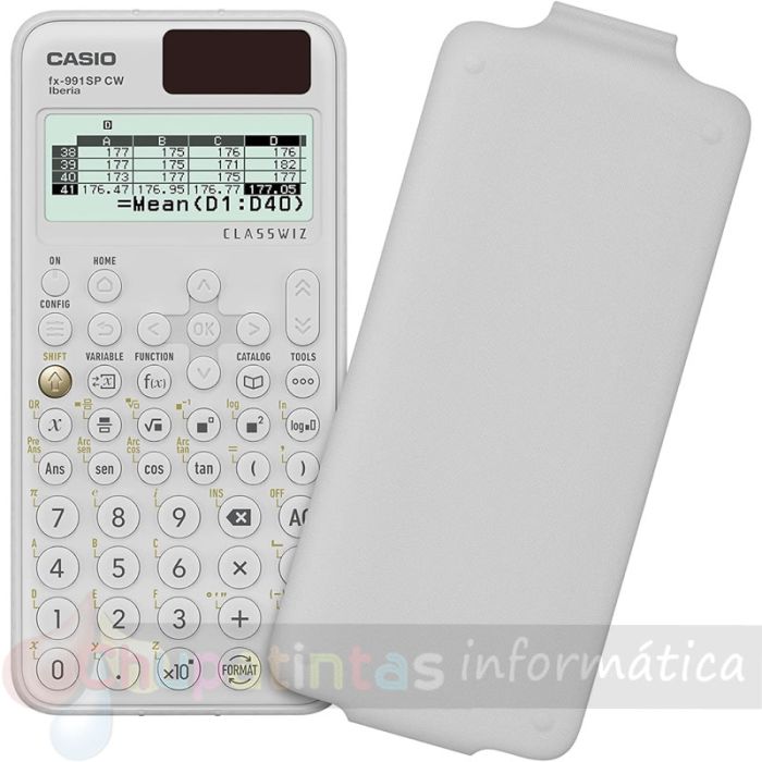 Casio Iberia Classwiz FX-570SP Calculadora Científica Pantalla LCD 12 Dígitos - 560 Funciones - Tapa Protectora - Color Blanco-2