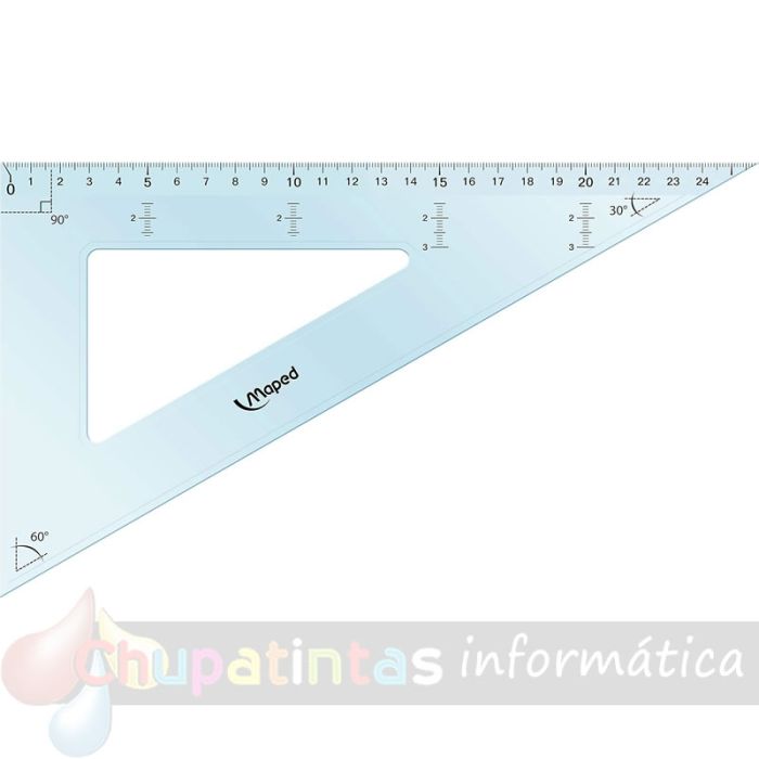 Maped Estuche de Reglas con Cierre - Reglas- Escuadra - Cartabón - Transportador - Transparentes - Estuche en Colores Surtidos-4