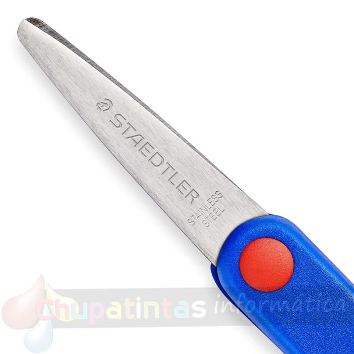 Staedtler Noris 965 Tijera Escolar de Seguridad - Agarre Ergonómico Suave - Cuchillas Romas - Longitud 14cm-4