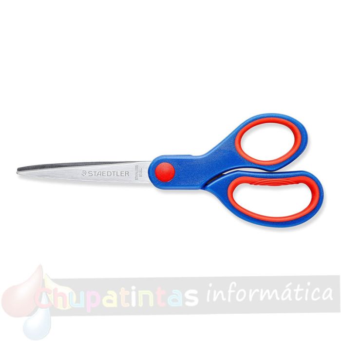 Staedtler Noris 965 Tijera Escolar - Acero Inoxidable - Agarre Ergonómico  - Color Azul-2