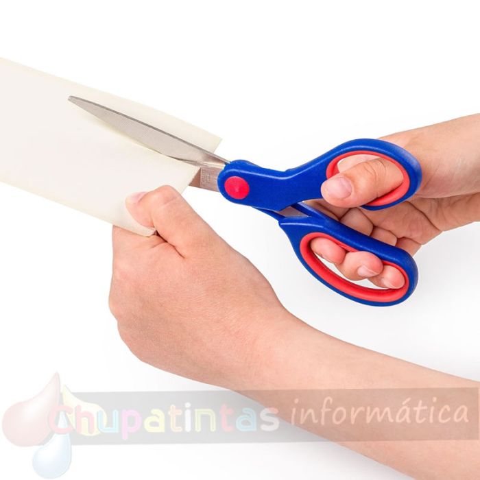 Staedtler Noris 965 Tijera Escolar - Acero Inoxidable - Agarre Ergonómico  - Color Azul-5