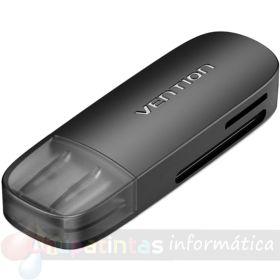 Vention Lector de Tarjetas Externo USB 3.0 - Color Negro-1