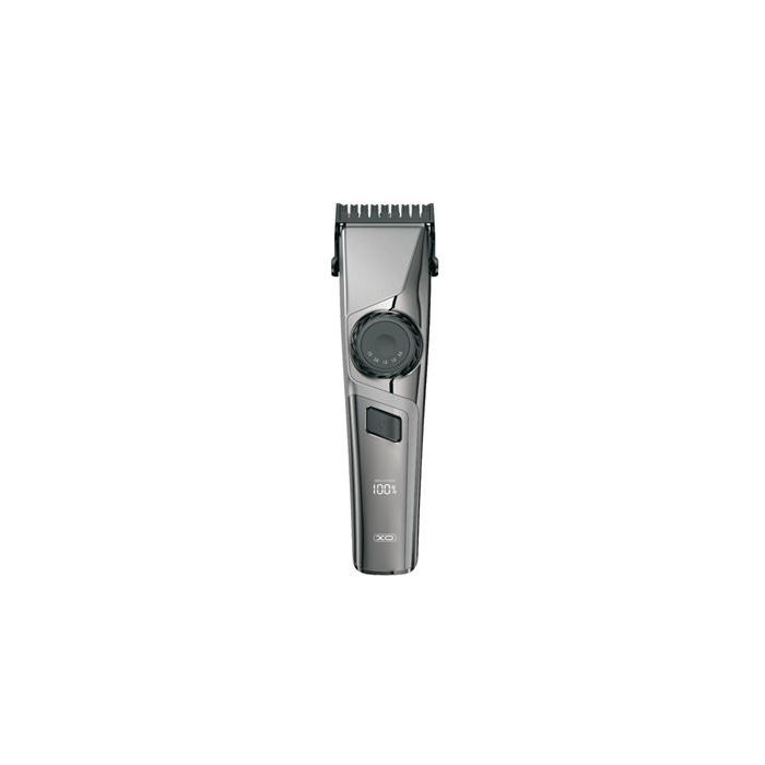 XO Cortapelo de 3 Velocidades hasta 6000rpm - IPX6 - Usala con Cable o Bateria - Display - hasta 180Min Autonomia - Ajustable Mediante Rotor - Incluye 6 Cepillos - Color Negro
