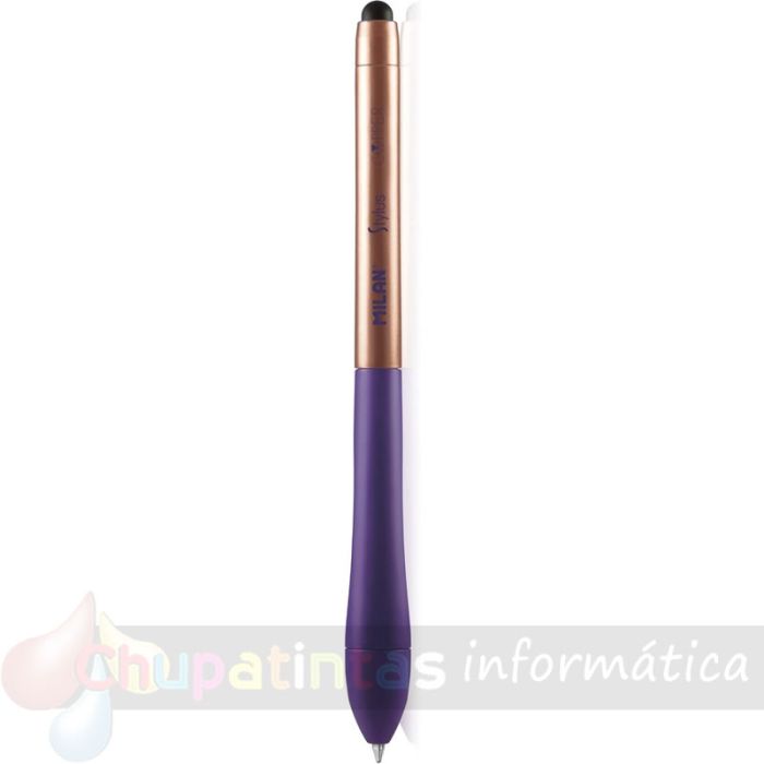 Milan Stylus Copper 24 Bolígrafos Retráctiles - Punta 1mm - Puntero para Pantalla Táctil - Colores Surtidos - Tinta Azul-6