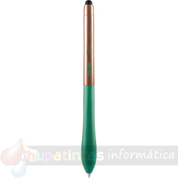 Milan Stylus Copper 24 Bolígrafos Retráctiles - Punta 1mm - Puntero para Pantalla Táctil - Colores Surtidos - Tinta Azul-4