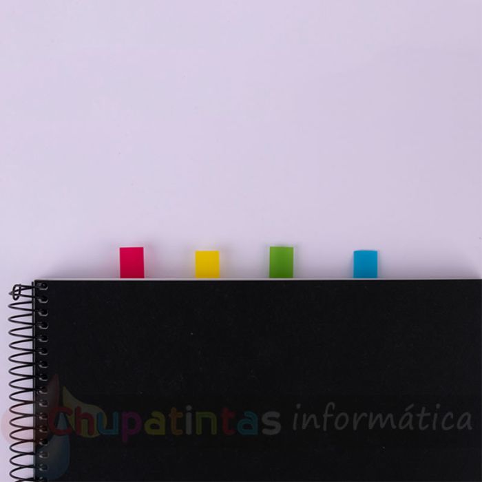 Apli Índices Adhesivos Film Zigzag 45x12mm 4 Dispensadores de 35 Índices de 4 Colores - Zigzag - Multicolor-3