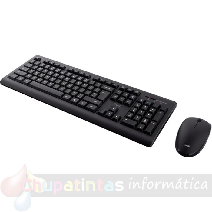 Trust Primo Pack de Teclado USB Inalámbrico + Ratón USB Inalámbrico 3 Botones-3