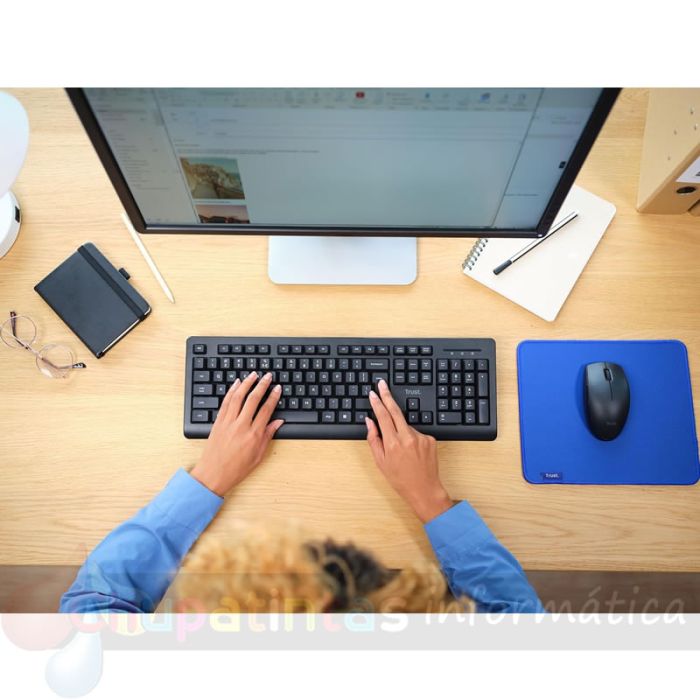 Trust Primo Pack de Teclado USB Inalámbrico + Ratón USB Inalámbrico 3 Botones-4