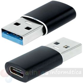 Nanocable Adaptador USB-A 3.1 Macho a USB-C Hembra-1