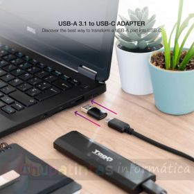Nanocable Adaptador USB-A 3.1 Macho a USB-C Hembra-3