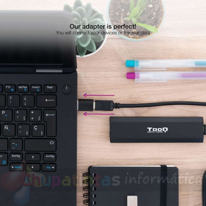Nanocable Adaptador USB-A 3.1 Macho a USB-C Hembra-4