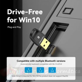 Vention Adaptador USB a Bluetooth - Color Negro-3