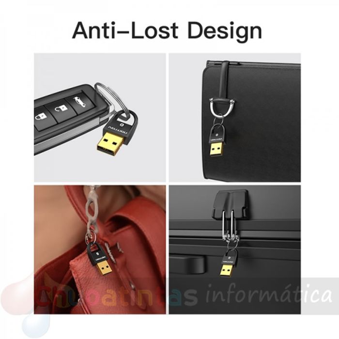 Vention Adaptador USB a Bluetooth - Color Negro-4