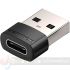 Vention Adaptador USB 2.0 USB-C Macho a USB Hembra - Color Negro-1