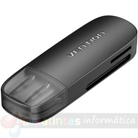 Vention Lector de Tarjetas Externo USB 2.0 - Color Negro-1