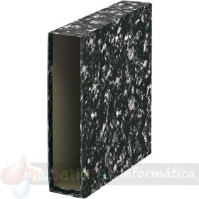 Dohe Archinovo Funda para Archivador de Palanca Formato Folio - Color Negro Jaspeado