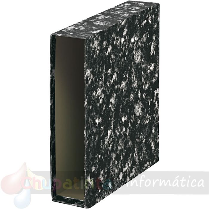 Dohe Archinovo Funda para Archivador de Palanca Formato Folio - Color Negro Jaspeado