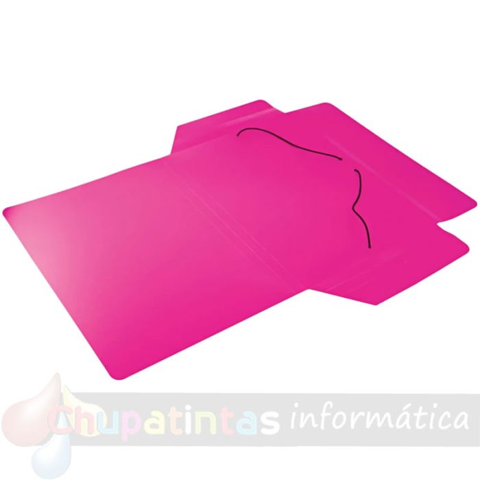 Mariola Carpeta de Polipropileno con Solapas - Formato Folio - Medidas - Cierre con Goma Elástica - Color Fucsia-2