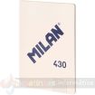 Milan Serie 1918 Libreta Encolada Formato A4 Cuadricula 5x5mm - 48 Hojas de 95 gr/m2 - Microperforado - Tapa Blanda - Color Beige