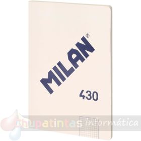Milan Serie 1918 Libreta Encolada Formato A4 Pautado 7mm - 48 Hojas de 95 gr/m2 - Microperforado - Tapa Blanda - Color Beige